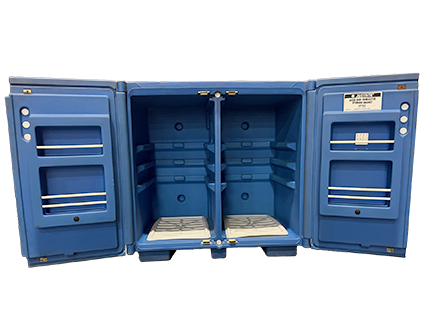 used Justrite polyethylene acid cabinet