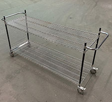 Wire cart with handles 72 x 24 x 40 