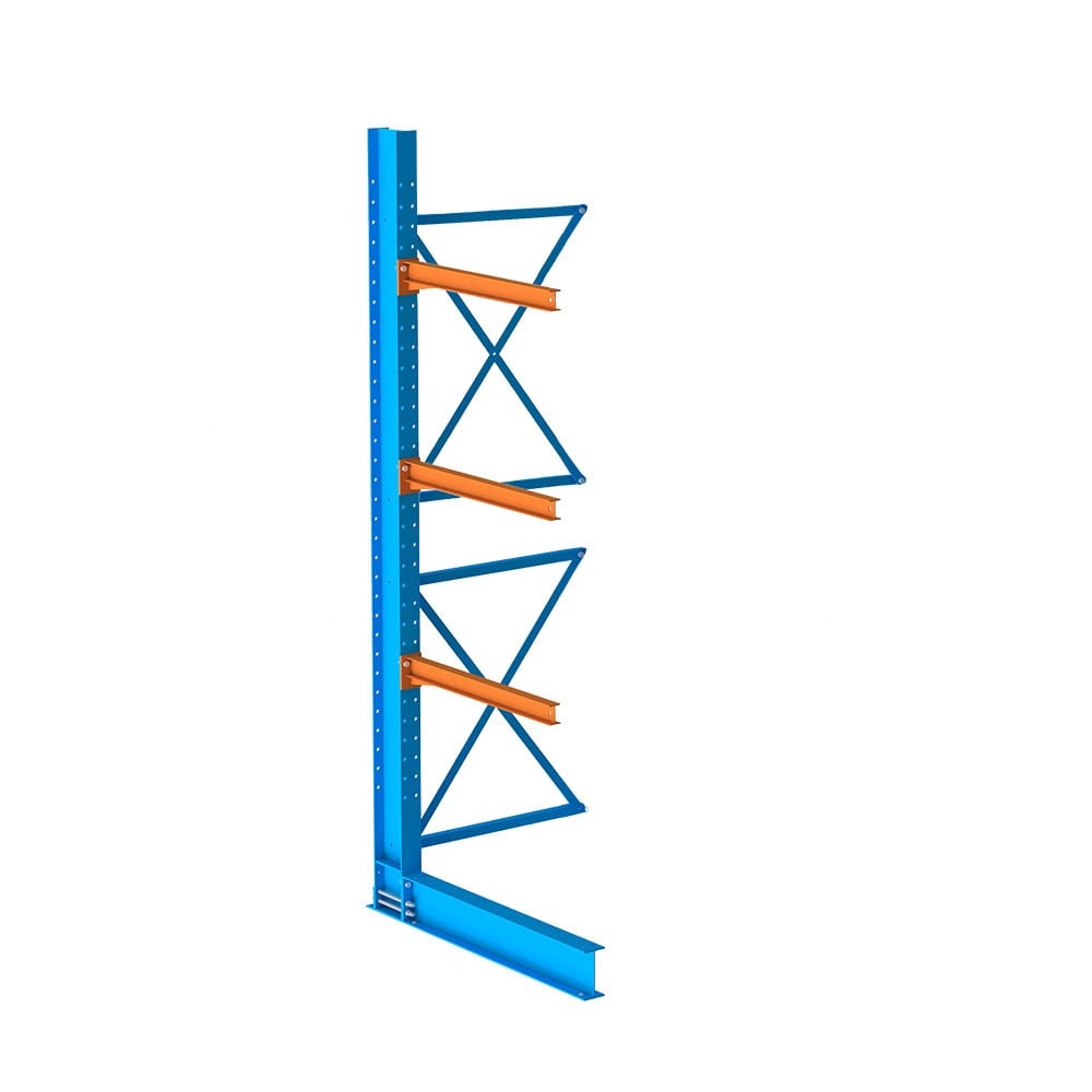 144” x 48” Single Sided Structural Cantilever Adder Bay- (3) Arm Levels