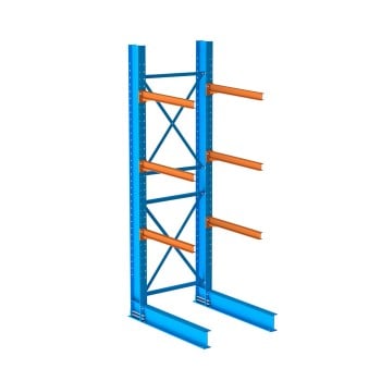 144” x 48” Single Sided Structural Cantilever Starter Bay- (3) Arm Levels