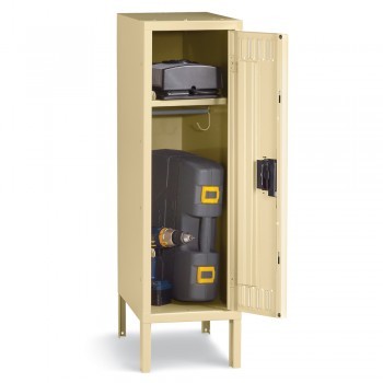 12x12x36” Opening - Half-Height Locker - With Legs - Sand