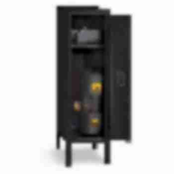 12x12x36” Opening - Half-Height Locker - With Legs - Black