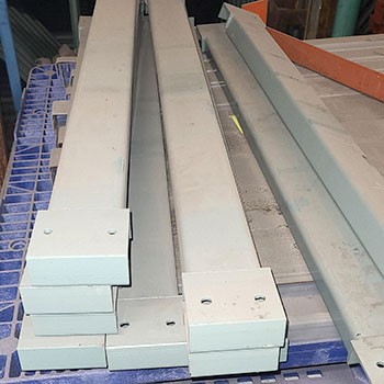 42" Used Pallet Support - Double Flanged - Galvanized