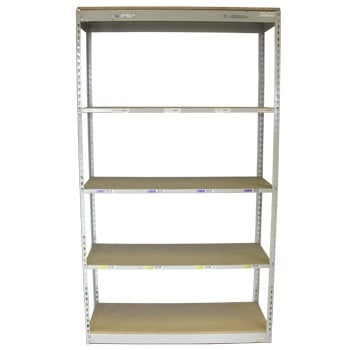 18” x 48” x 84” Used Rivet Shelving Starter- 5 Shelf