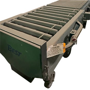 Used Power Flex Conveyor 24 3/4"W x 428" Extended