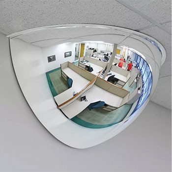 36” Diameter Half Dome Mirror with 180 Degree Viewing Angle