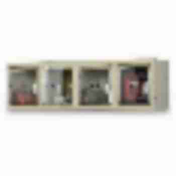 12x18x12” Openings - Safety View Plus 4-Wide Wall-Mount Lockers - Set-Up