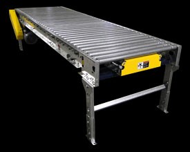 50’ Motorized Roller Conveyor: Transportation Style- 30” Between Frame