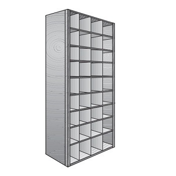 36” x 24” x 87” Bin Unit- 36 Openings