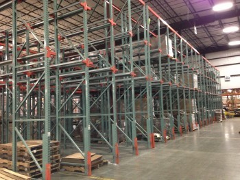 144” x 54” Reconditioned Drive In Rack System- 15 Pallet Positions