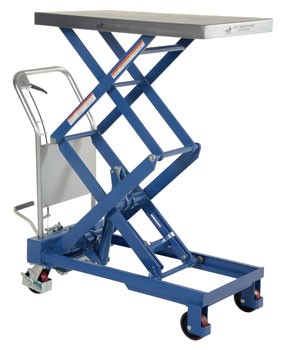 35.5" x 20" Double Hydraulic Cart- 800 lb. Capacity