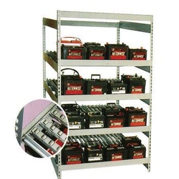 48” x 36” x 72” Rivet Shelving Battery Rack